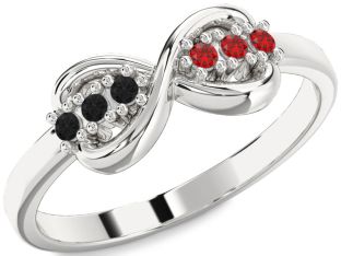 Silver Infinity Round Promise Ring