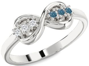 Silver Infinity Round Promise Ring