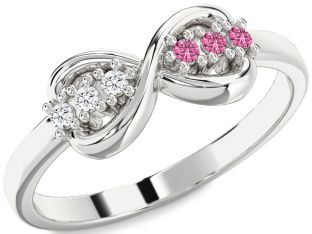 Silver Infinity Round Promise Ring