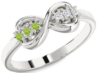 Silver Infinity Round Promise Ring