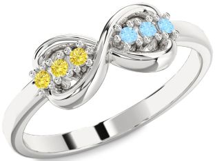 Silver Infinity Round Promise Ring