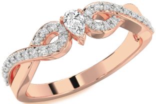 Diamond Rose Gold Infinity Promise Ring