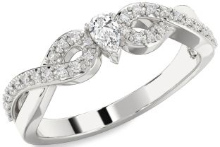 Diamond Platinum Infinity Promise Ring