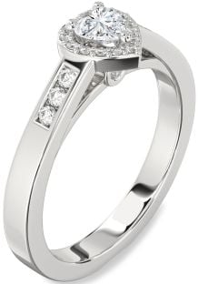Diamond White Gold Heart Promise Ring