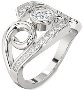 Diamond Platinum Round Solitaire Engagement Ring