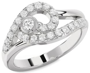 Diamond White Gold Round Promise Ring