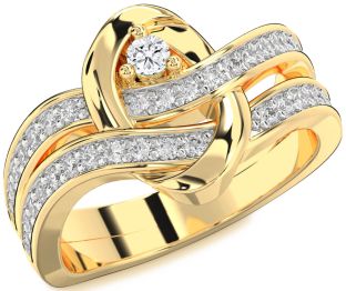 Diamond Gold Round Promise Ring