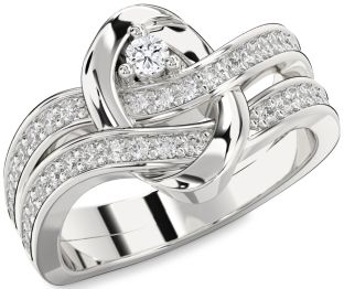 Diamond White Gold Round Promise Ring