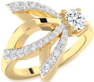 Diamond Gold Round Promise Ring