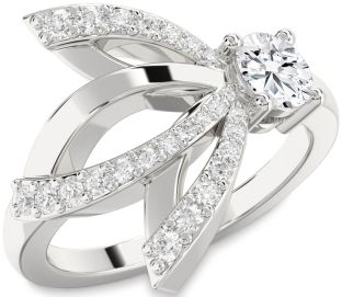 Diamond White Gold Round Promise Ring