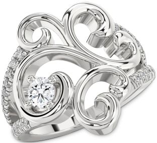 Diamond White Gold Round Promise Ring