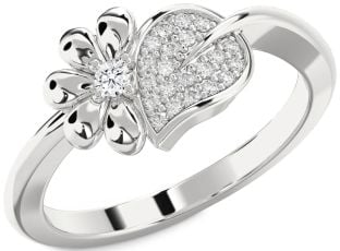 Diamond White Gold Daisy Ring