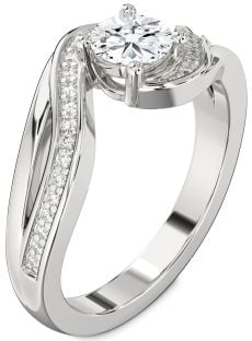 Diamond Platinum Round Solitaire Engagement Ring