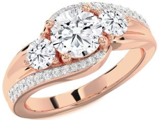 Diamond Rose Gold Round Solitaire Engagement Ring