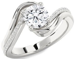 Diamond Platinum Round Solitaire Engagement Ring