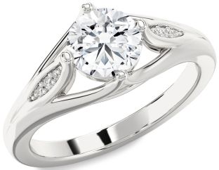 Diamond Platinum Round Solitaire Engagement Ring
