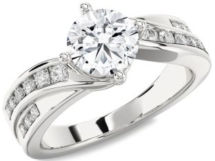 Diamond Platinum Round Solitaire Engagement Ring