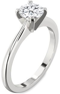 Diamond Platinum Round Solitaire Engagement Ring