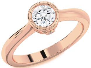 Diamond Rose Gold Round Solitaire Engagement Ring