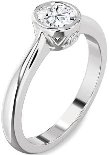 Diamond Platinum Round Solitaire Engagement Ring