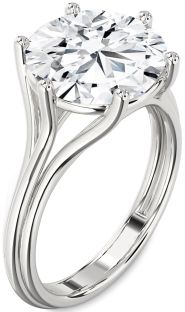 Diamond White Gold Round Solitaire Engagement Ring