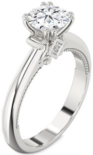Diamond White Gold Round Solitaire Engagement Ring