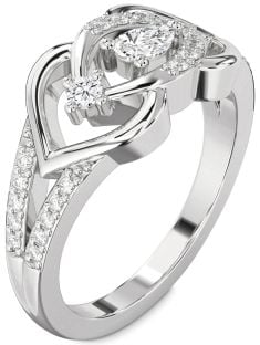 Diamond White Gold Heart Promise Ring