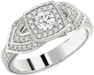 Diamond White Gold Round Promise Ring