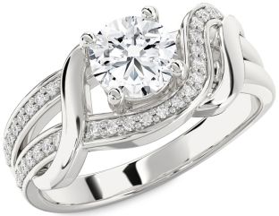 Diamond Platinum Round Solitaire Engagement Ring