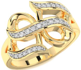 Diamond Gold Infinity Ring