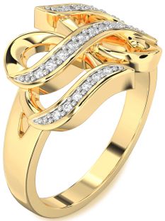 Diamond Gold Infinity Ring