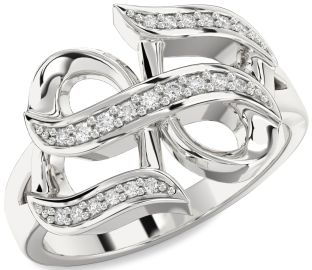 Diamond Platinum Infinity Ring