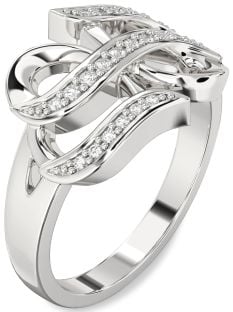 Diamond White Gold Infinity Ring