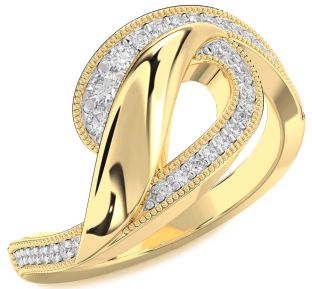 Diamond Gold Infinity Ring