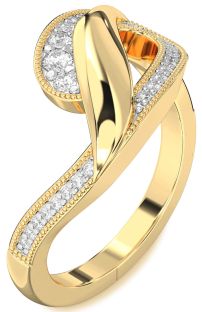 Diamond Gold Infinity Ring