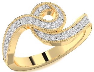 Diamond Gold Infinity Ring