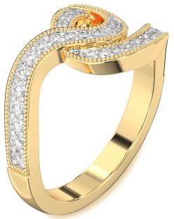 Diamond Gold Infinity Ring