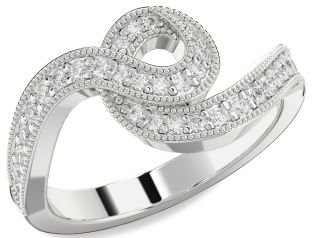 Diamond Platinum Infinity Ring