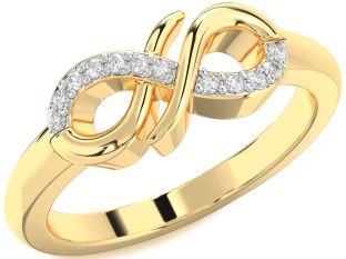 Diamond Gold Infinity Ring