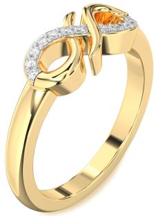 Diamond Gold Infinity Ring