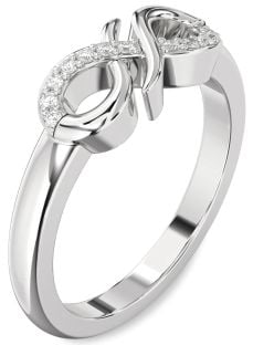 Diamond White Gold Infinity Ring