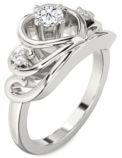 Diamond White Gold Heart Promise Ring