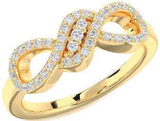 Diamond Gold Infinity Ring