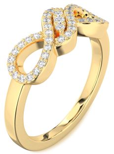 Diamond Gold Infinity Ring