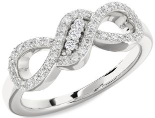 Diamond Platinum Infinity Ring