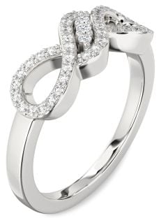 Diamond White Gold Infinity Ring