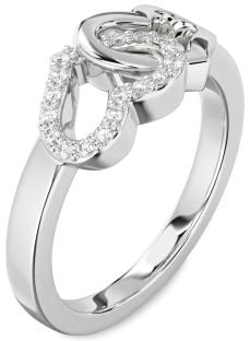Diamond White Gold Heart Ring