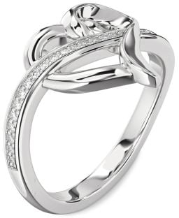 Diamond White Gold Heart Ring