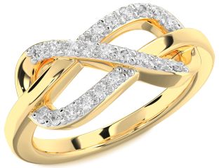 Diamond Gold Infinity Ring