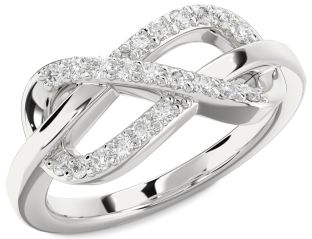 Diamond White Gold Infinity Ring